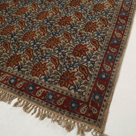 Multicolor - Warangal Handwoven Kalamkari Block Print Cotton Durrie / Carpet / Rug (4 x 6 Feet) 19