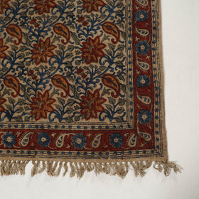 Multicolor - Warangal Handwoven Kalamkari Block Print Cotton Durrie / Carpet / Rug (4 x 6 Feet) 19