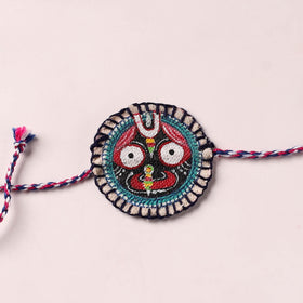 Lord Jagannath - Reusable Pattachitra Handpainted Rakhi with Potli 25