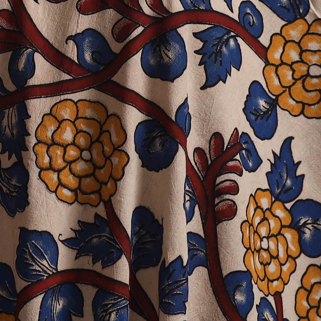 Kalamkari Printed Cotton Fabric 12
