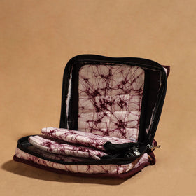 Purple Handmade 4 Pockets Cotton Jewelry Bag 22