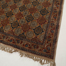 Multicolor - Warangal Handwoven Kalamkari Block Print Cotton Durrie / Carpet / Rug (4 x 6 Feet) 16
