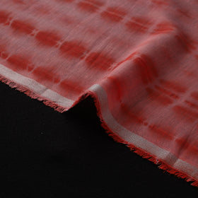 Red - Shibori Tie-Dye Chanderi Silk Fabric 01