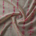 Pink - Shibori Tie-Dye Chanderi Silk Fabric 06