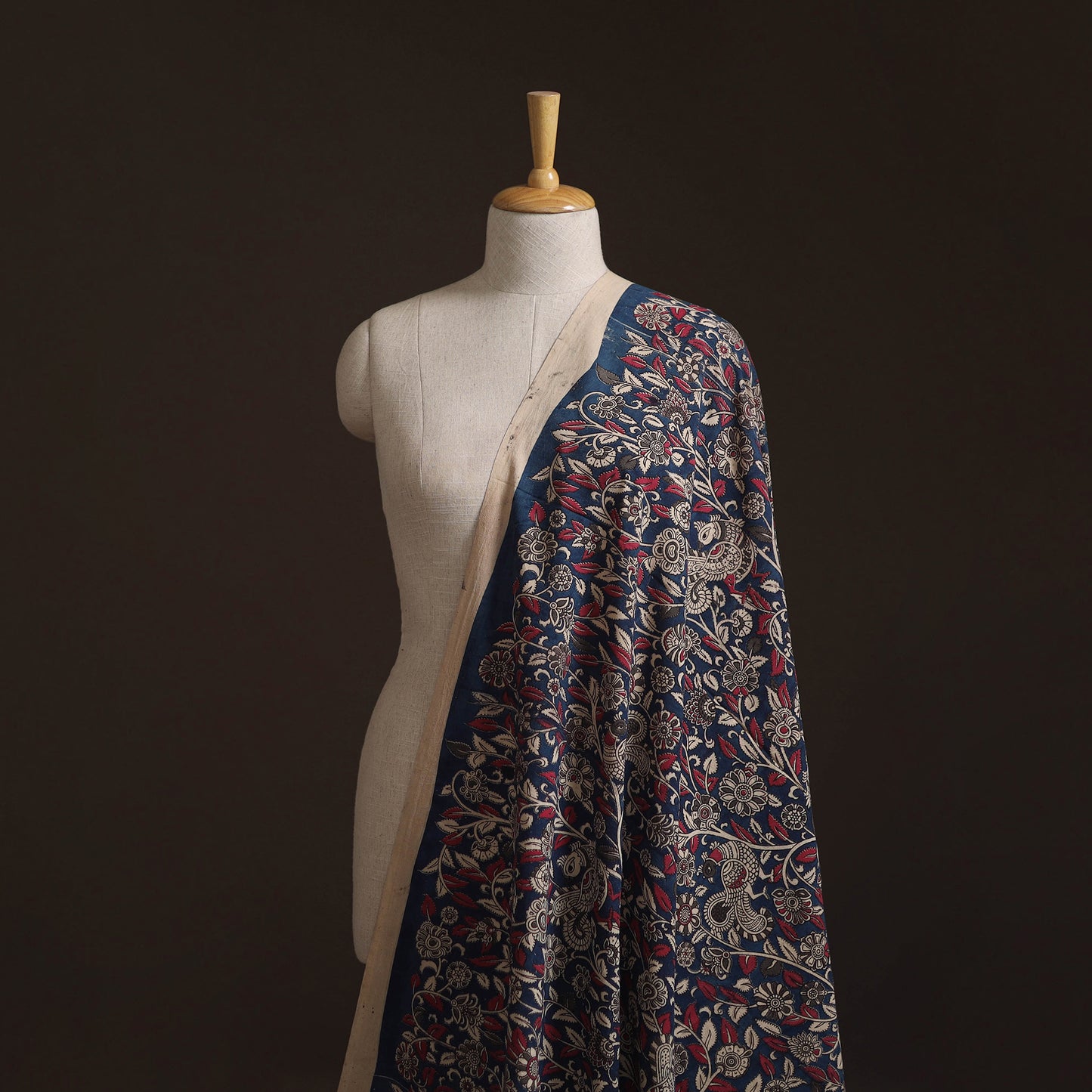Kalamkari Printed Cotton Fabric 17