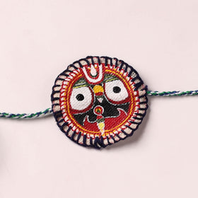 Lord Jagannath - Reusable Pattachitra Handpainted Rakhi with Potli 32