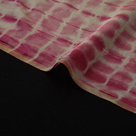 Pink - Shibori Tie-Dye Chanderi Silk Fabric 06