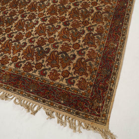 Multicolor - Warangal Handwoven Kalamkari Block Print Cotton Durrie / Carpet / Rug (4 x 6 Feet) 14