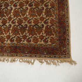 Multicolor - Warangal Handwoven Kalamkari Block Print Cotton Durrie / Carpet / Rug (4 x 6 Feet) 14
