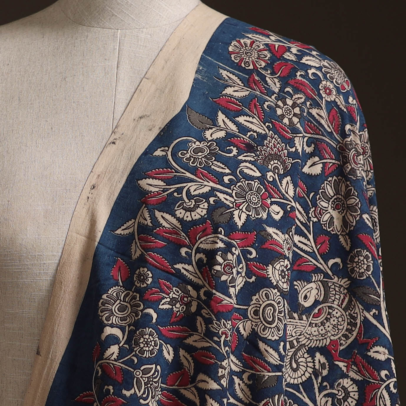 Kalamkari Printed Cotton Fabric 17