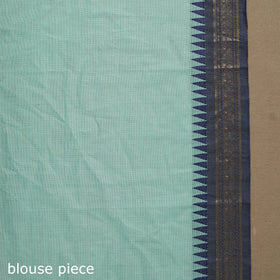 Green Kandangi Chettinad Cotton Saree with Border