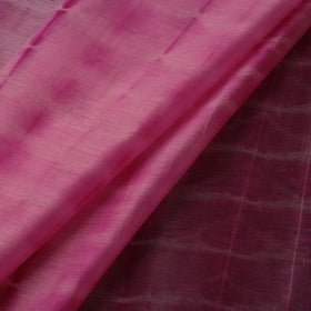 Pink - Shibori Tie-Dye Chanderi Silk Fabric 04