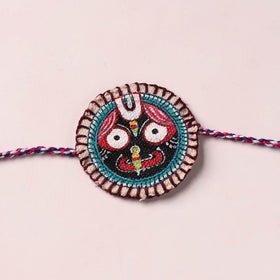 Lord Jagannath - Reusable Pattachitra Handpainted Rakhi with Potli 33