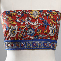 Zardozi Hand Embroidered Kalamkari Cotton Blouse Piece 37