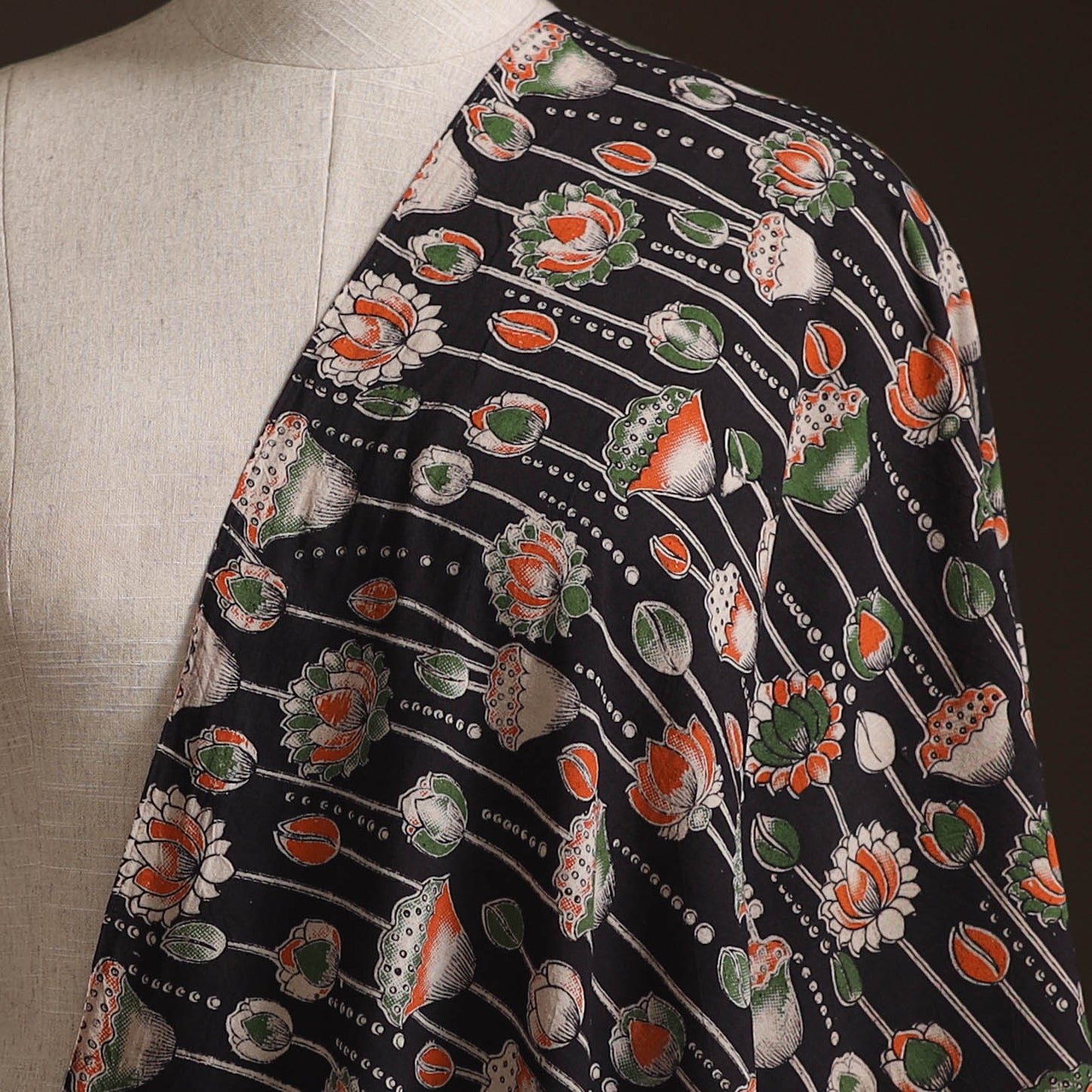 Kalamkari Printed Cotton Fabric 19