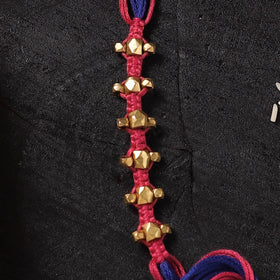 Multicolor - Handcrafted Tribal Dokra Brass Thread Rakhi with Banaras Wood Doll Box 14