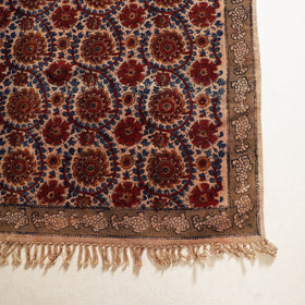 Multicolor - Warangal Handwoven Kalamkari Block Print Cotton Durrie / Carpet / Rug (4 x 6 Feet) 12