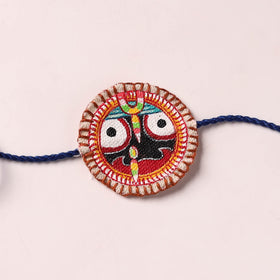 Lord Jagannath - Reusable Pattachitra Handpainted Rakhi with Potli 36