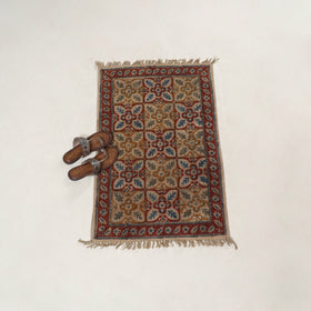 Multicolor - Warangal Handwoven Kalamkari Block Print Cotton Floor Mat (2 x 3 Feet) 11