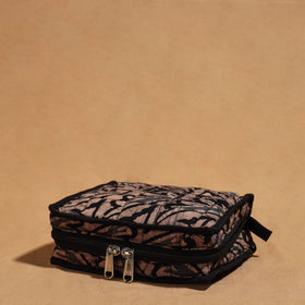 Brown Handmade 4 Pockets Cotton Jewelry Bag 28 