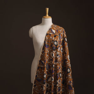 Brown - Kalamkari Printed Cotton Fabric 22