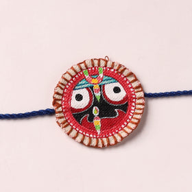 Lord Jagannath - Reusable Pattachitra Handpainted Rakhi with Potli 38