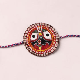 Lord Jagannath - Reusable Pattachitra Handpainted Rakhi with Potli 39