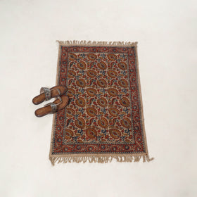 Multicolor  - Warangal Handwoven Kalamkari Block Print Cotton Floor Mat (2 x 3 Feet) 10