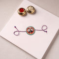 Lord Jagannath - Reusable Pattachitra Handpainted Rakhi with Potli 42