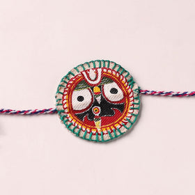 Lord Jagannath - Reusable Pattachitra Handpainted Rakhi with Potli 42