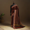 Brown - kandangi chettinad cotton saree with border 52
