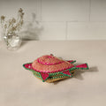 Sikki Grass Fish Decorative Red Multipurpose Box