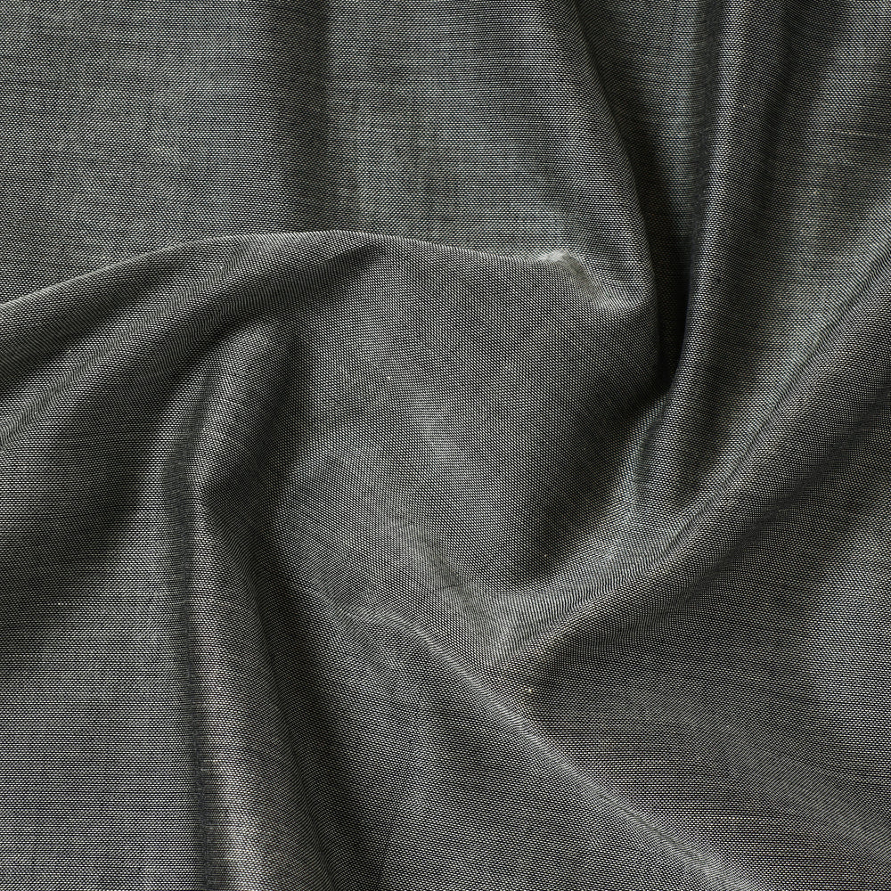 Grey - Prewashed Dharwad Mercerised Cotton Thread Border Fabric 02