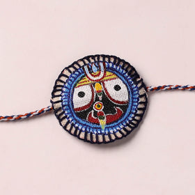 Lord Jagannath - Reusable Pattachitra Handpainted Rakhi with Potli 47