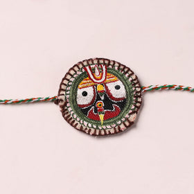 Lord Jagannath - Reusable Pattachitra Handpainted Rakhi with Potli 49