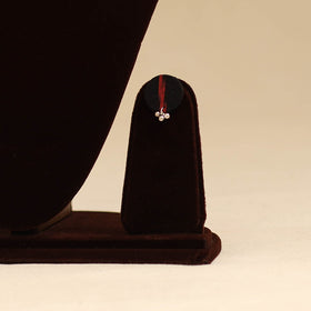 Red - fabart jute choker necklace set with ghungroo work 14