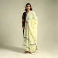 Yellow - handloom cotton burdwan jamdani dupatta 24