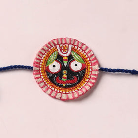 Lord Jagannath - Reusable Pattachitra Handpainted Rakhi with Potli 53