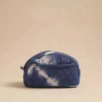 Blue - Handcrafted Cotton Quilted Cosmetic Pouch 26