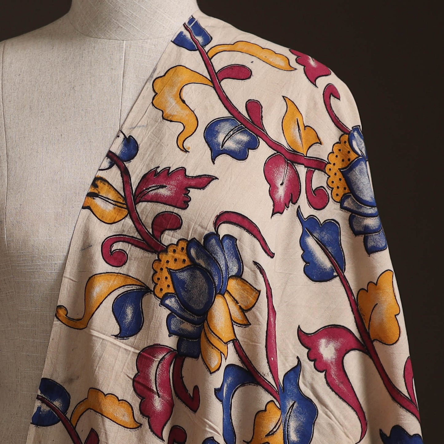 Kalamkari Printed Cotton Fabric 01