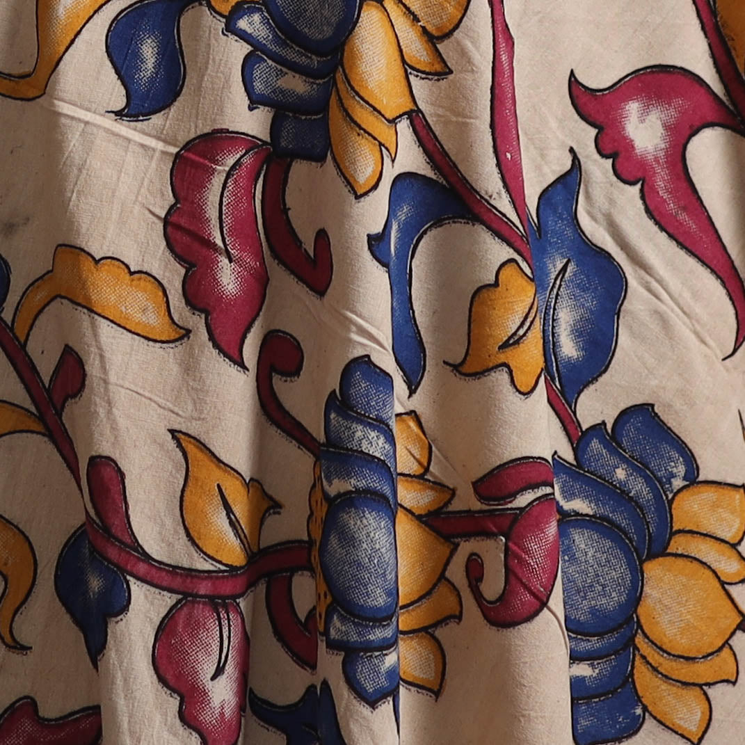 Kalamkari Printed Cotton Fabric 01