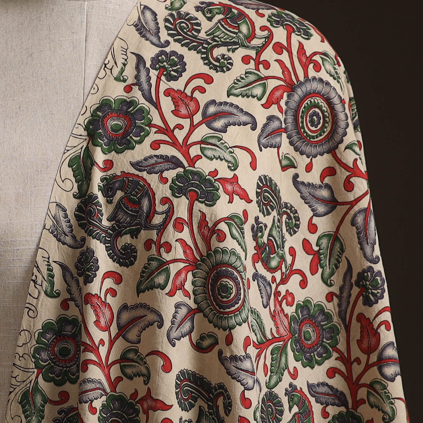 Kalamkari Printed Cotton Fabric 02