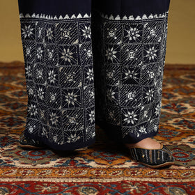 Buy Cotton Bengal Kantha Hand Embroidery Palazzo