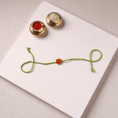 Handmade Beadwork Rakhi for Brother 02