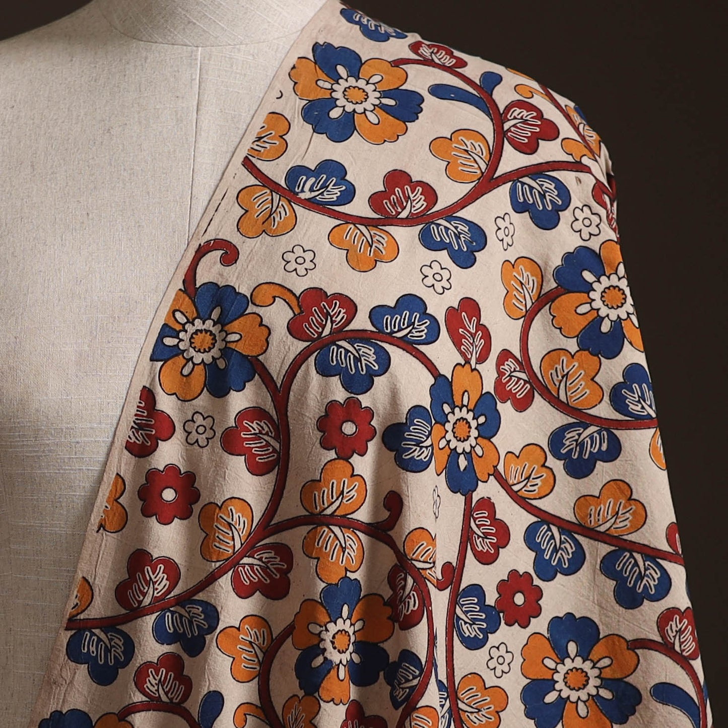 Kalamkari Printed Cotton Fabric 05
