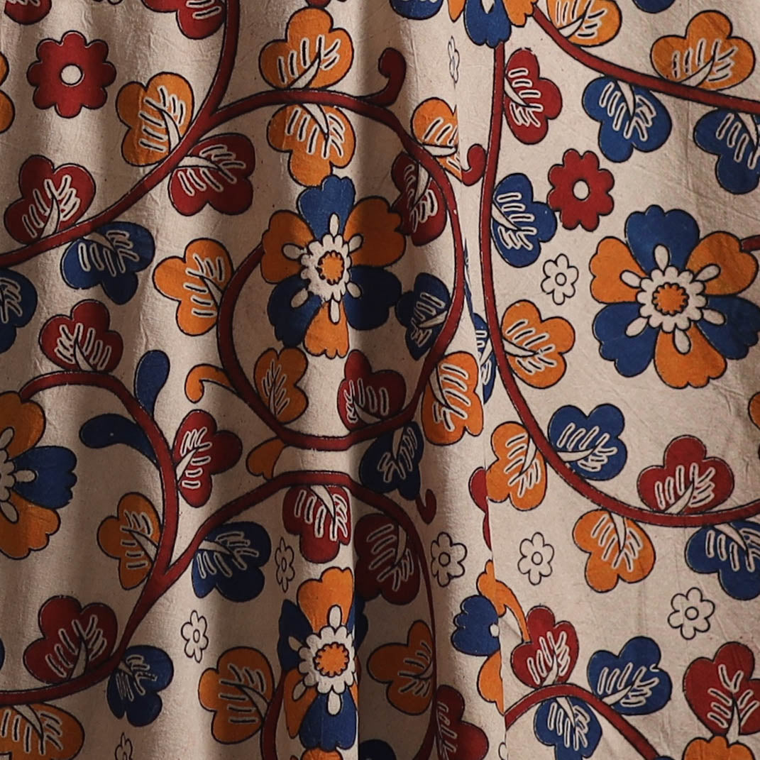 Kalamkari Printed Cotton Fabric 05