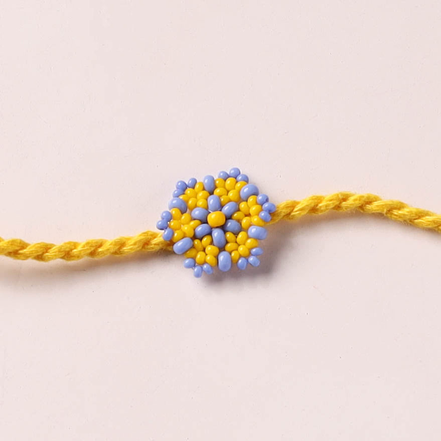 Handmade Beadwork Rakhi for Brother 03