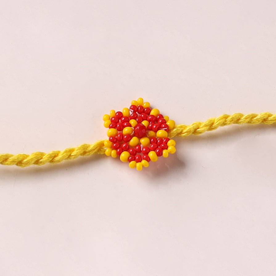 Handmade Beadwork Rakhi for Brother 04