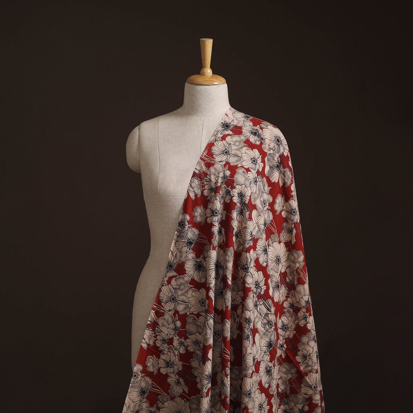 Kalamkari Printed Cotton Fabric 07