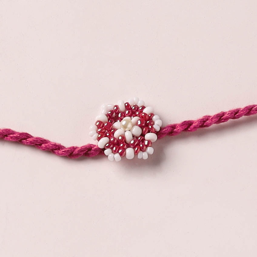 Handmade Beadwork Rakhi for Brother 06